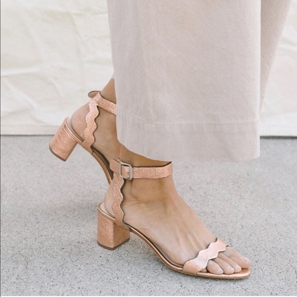 Loeffler Randall Shoes - Loeffler Randall Gold Emi Heels